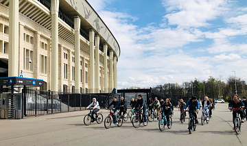 Экскурсии на велосипеде в Лужниках